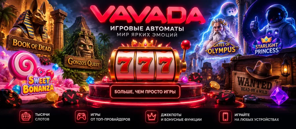 Игровые автоматы Vavada — каталог слотов казино Вавада